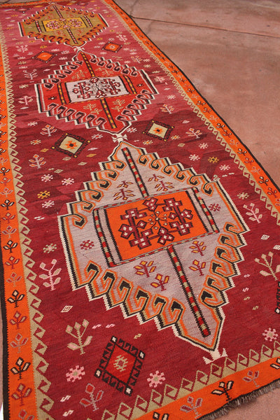 Vintage Turkish Kilim Runner